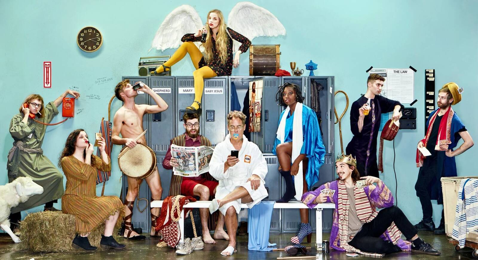 Nativity scene holiday card