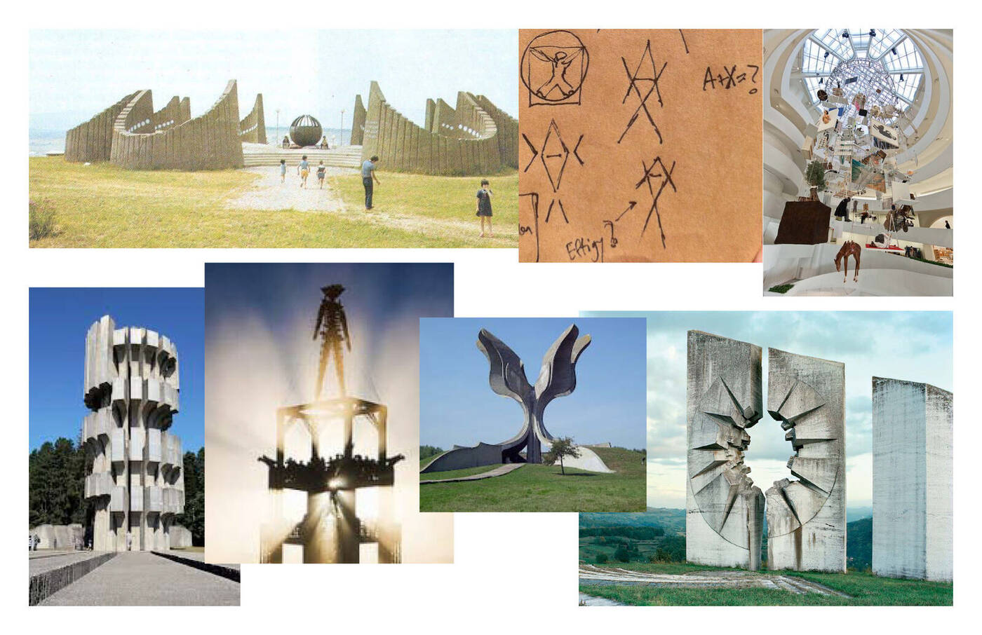 AX logo as monumental sculpture