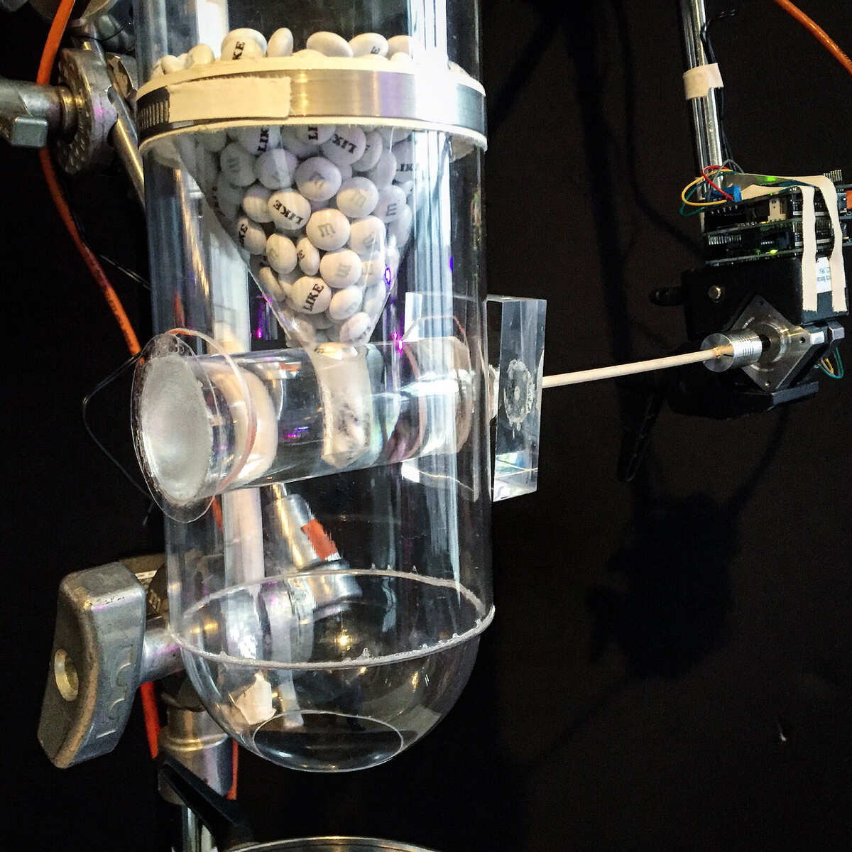 Being Liked — detail of dispensing mechanism