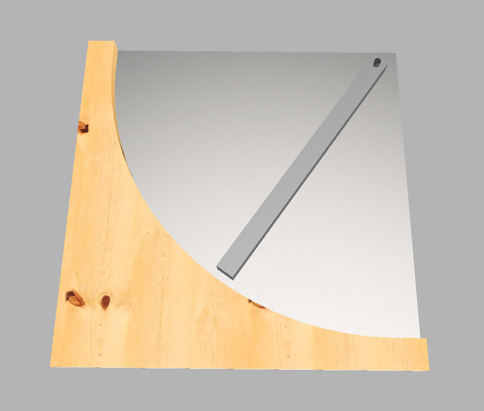 3D render — front view