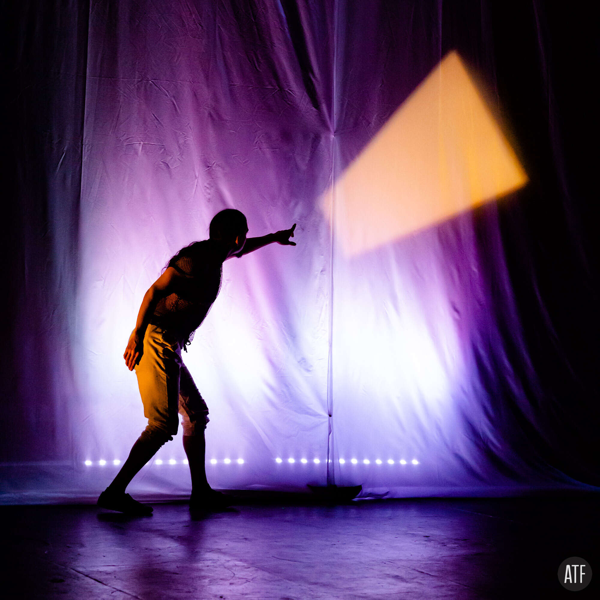 Square composition in warm light