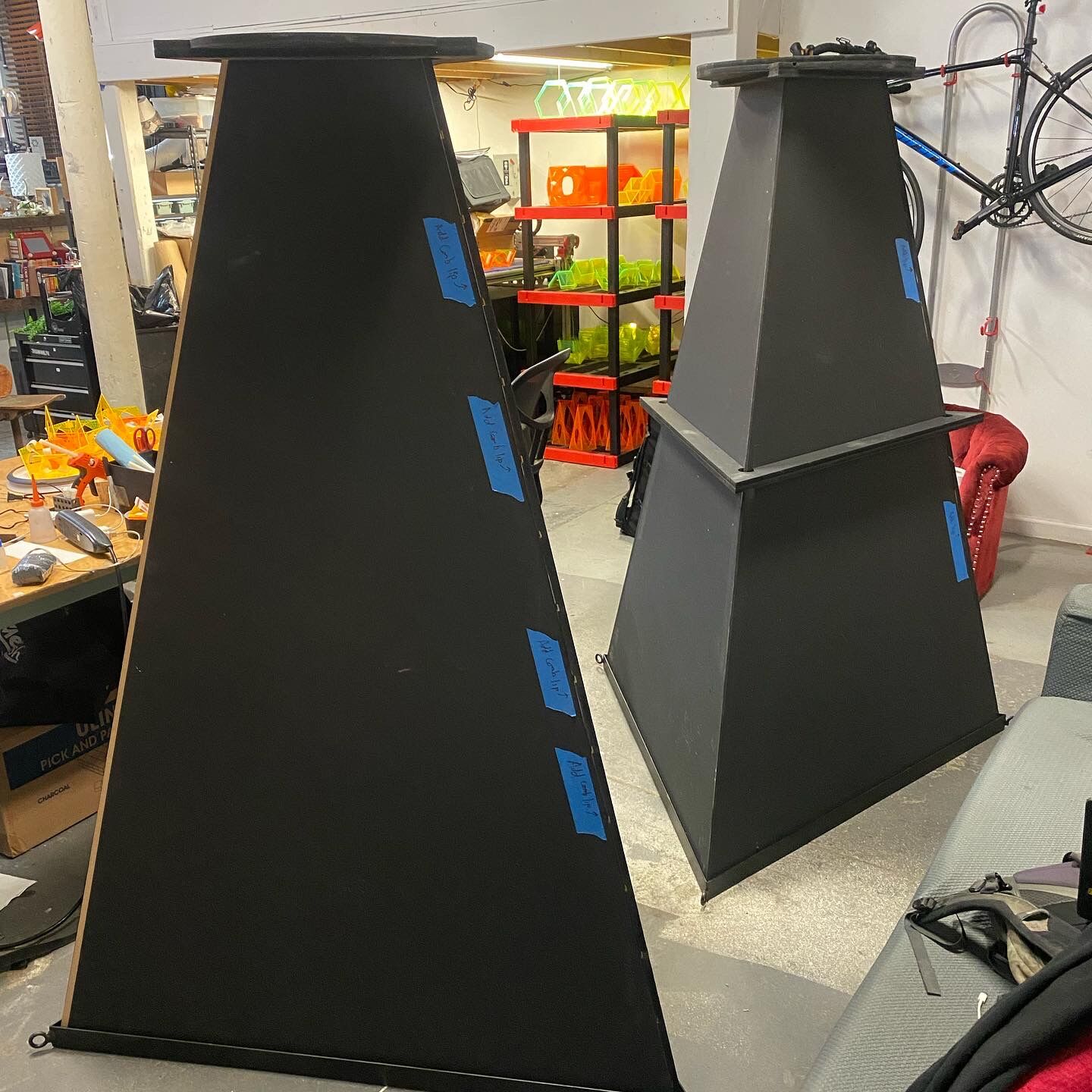 Kaleidoscope enclosures in the fabrication shop